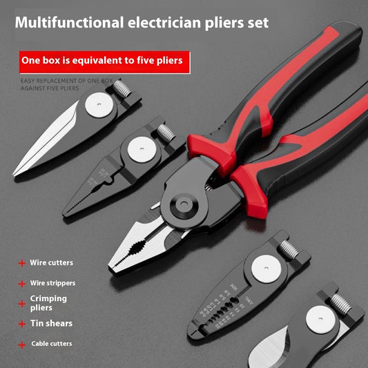 Multi-functional One-to-five Multi-purpose Electrician Wire Stripper