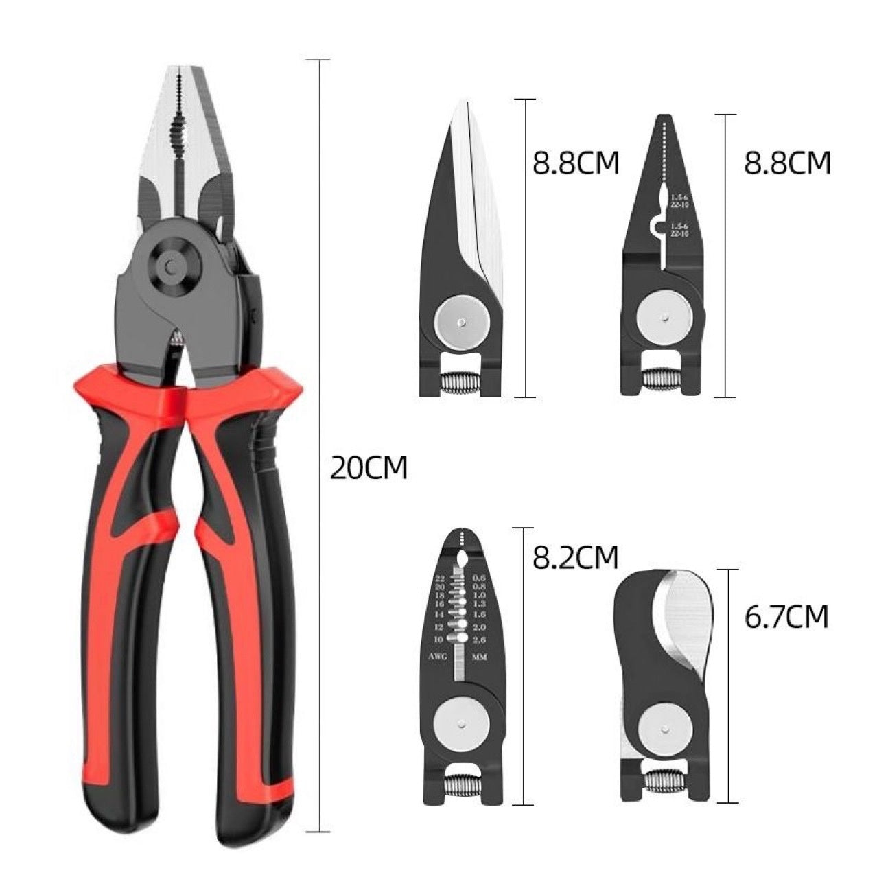 Multi-functional One-to-five Multi-purpose Electrician Wire Stripper