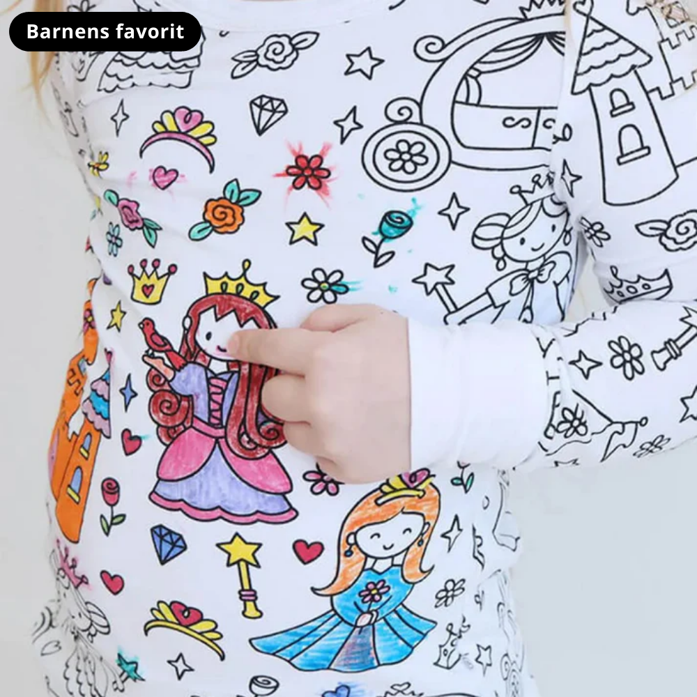 Favoritpyjamasen™ - Låt barnen färglägga sin egen pyjamas